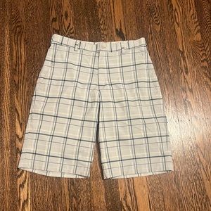 Nike Golf Dri-Fit Gray & Blue Plaid Shorts